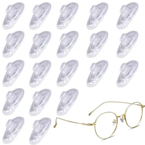 10 pairs of glasses nose pads, nose pads for inserting, non-slip glasses nose pads, soft silicone, transparent for glasses, sunglasses, non-slip stoppers, glasses nose pad, glasses accessories