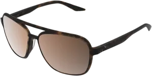 100% Kasia Aviator Sunglasses - Round - Havana - Bronze Polarized 61042-089-49