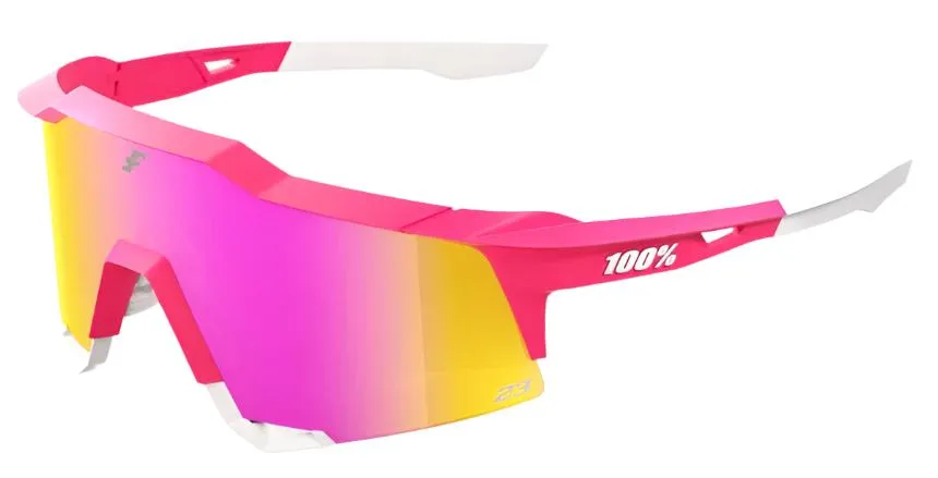 100 Percent Eyewear Speedcraft SUNGLASSES - Tatis 2024 LE - HiPER Vital Pink Mirror