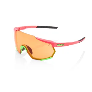 100 Percent Racetrap Sunglasses Washed Out Pink/Persimmon Lens