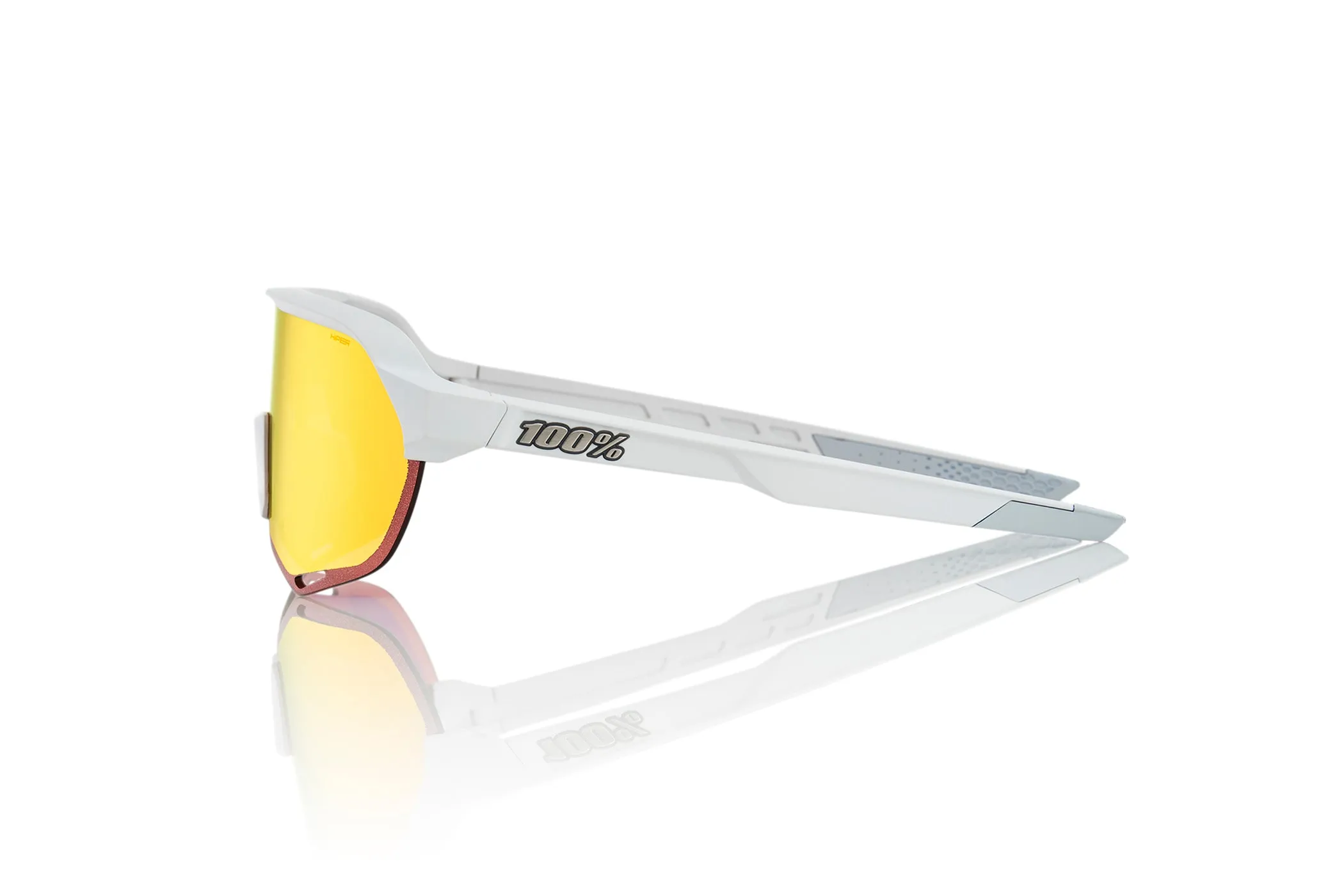 100% S2 Sunglasses Soft Tact Off White