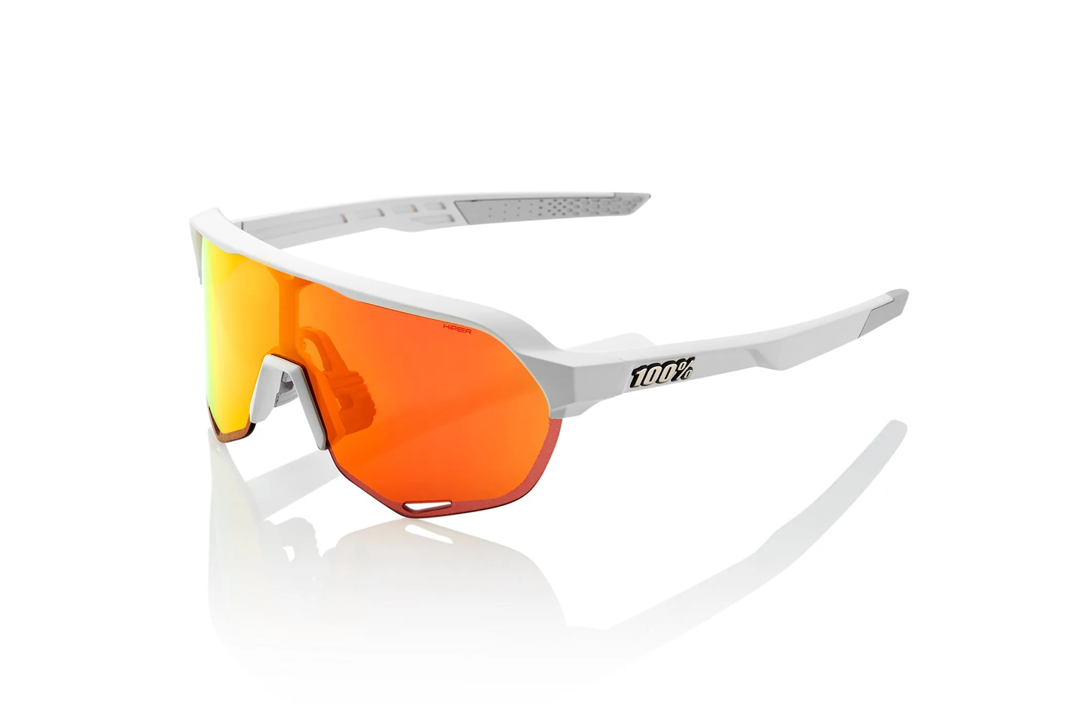 100% S2 Sunglasses Soft Tact Off White