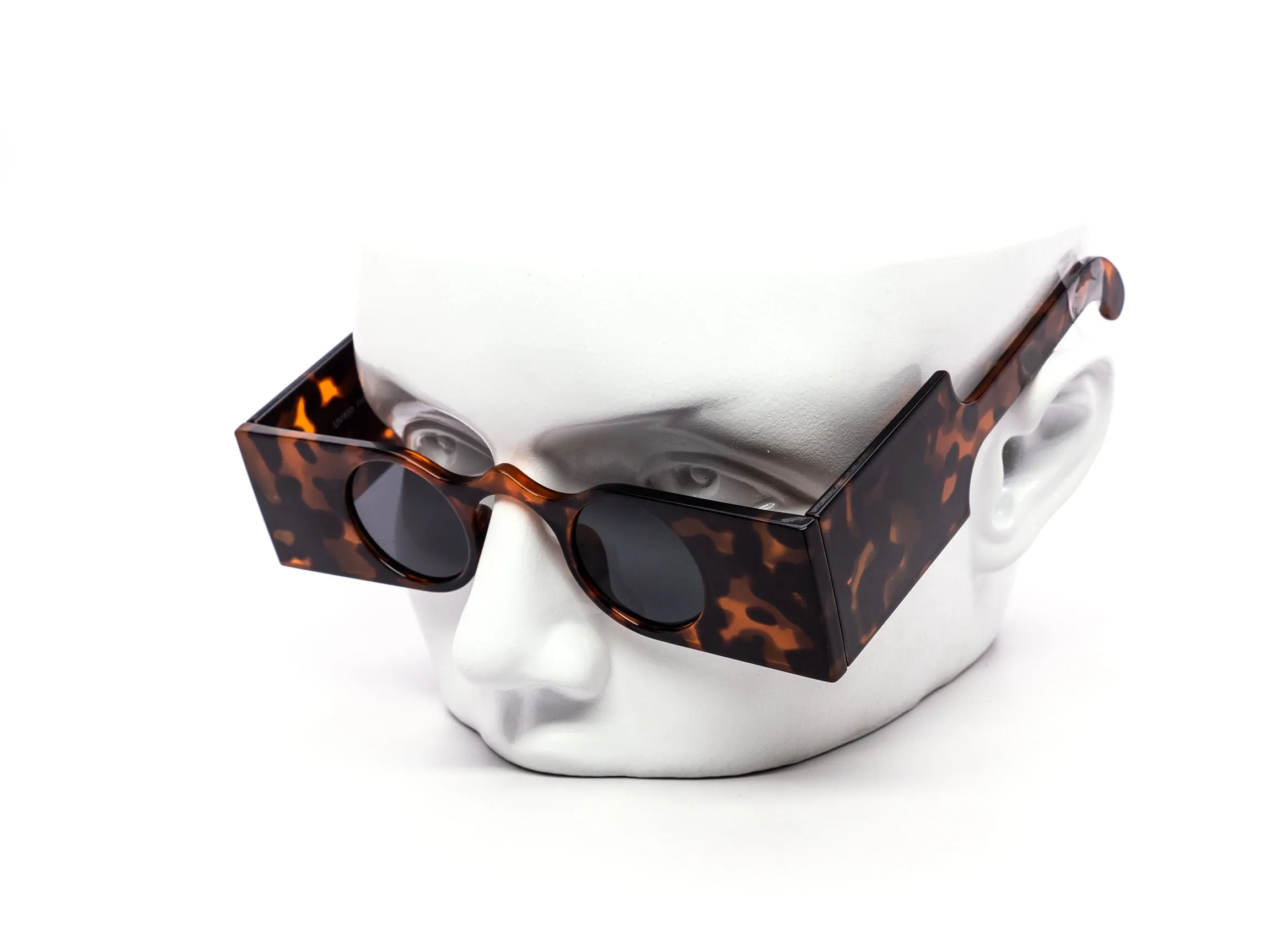 12 Pack: Fun Blocky Circle Chunky Wholesale Sunglasses
