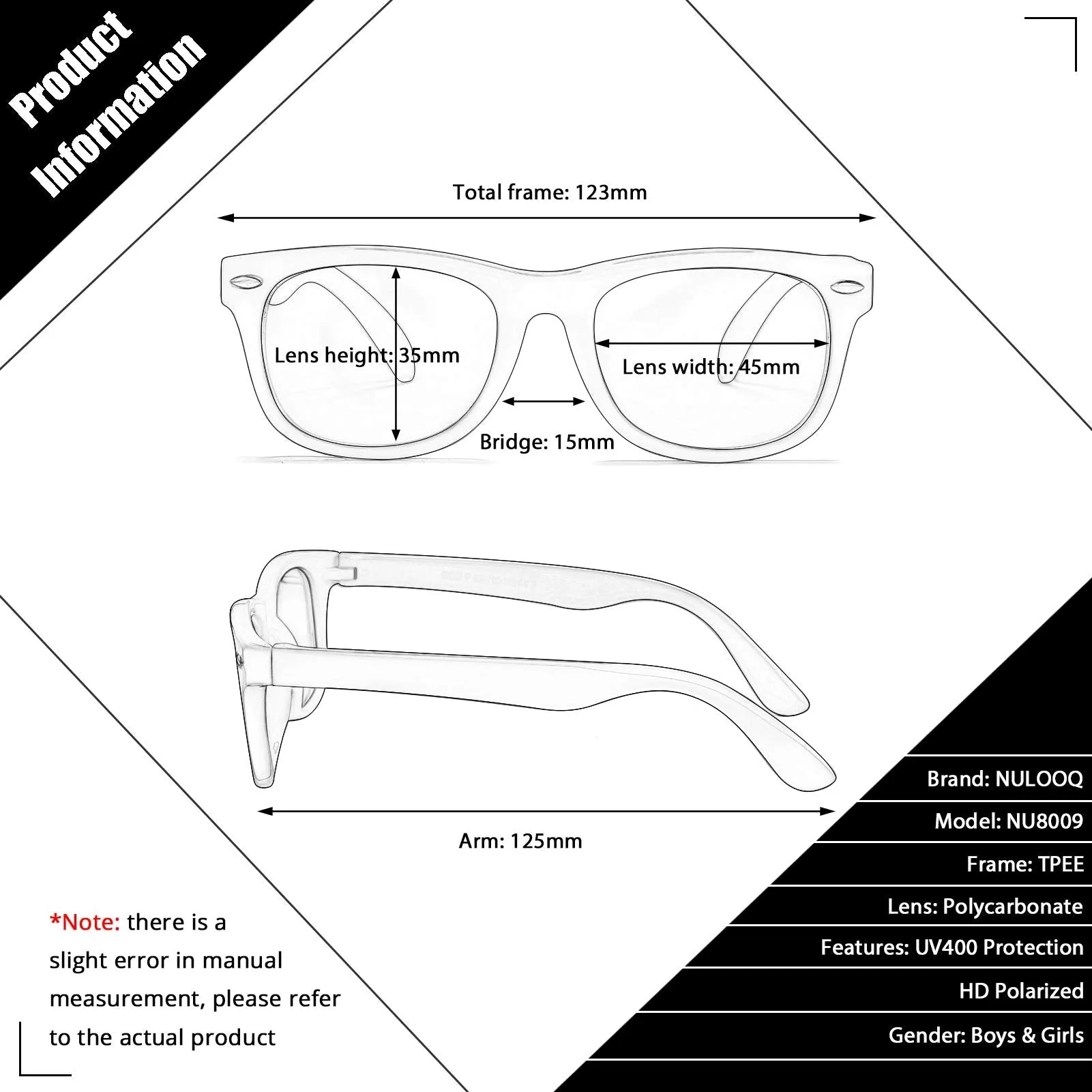 2 Pack Kids Polarized Sunglasses TPEE Unbreakable Flexible Frame for Boys Girls Age 3-8, 100% UV Protection 2 Pack - (Black   Blue Yellow) 45 Millimeters