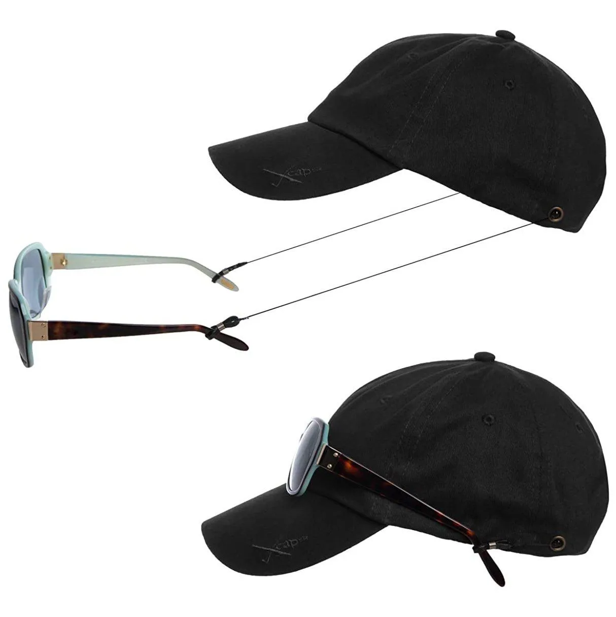 2-Pack: Kombi Xcap Hats with Retractable Sunglass Holder