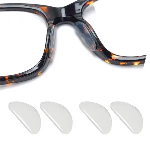 20 Pairs Eyeglasses Nose Pad, Soft Silicone Pads Glasses Adhesive Anti-Slip Nose Pads for Eyeglass Glasses Sunglasses (Clear 1.0mm) Clear