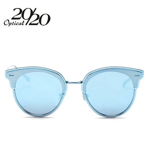 20/20 New Pink Sunglasses Cat Eye Sunglasses Women Glasses Female Sun Glasses Luxury Fashion Women Eyeglasses oculos feminino