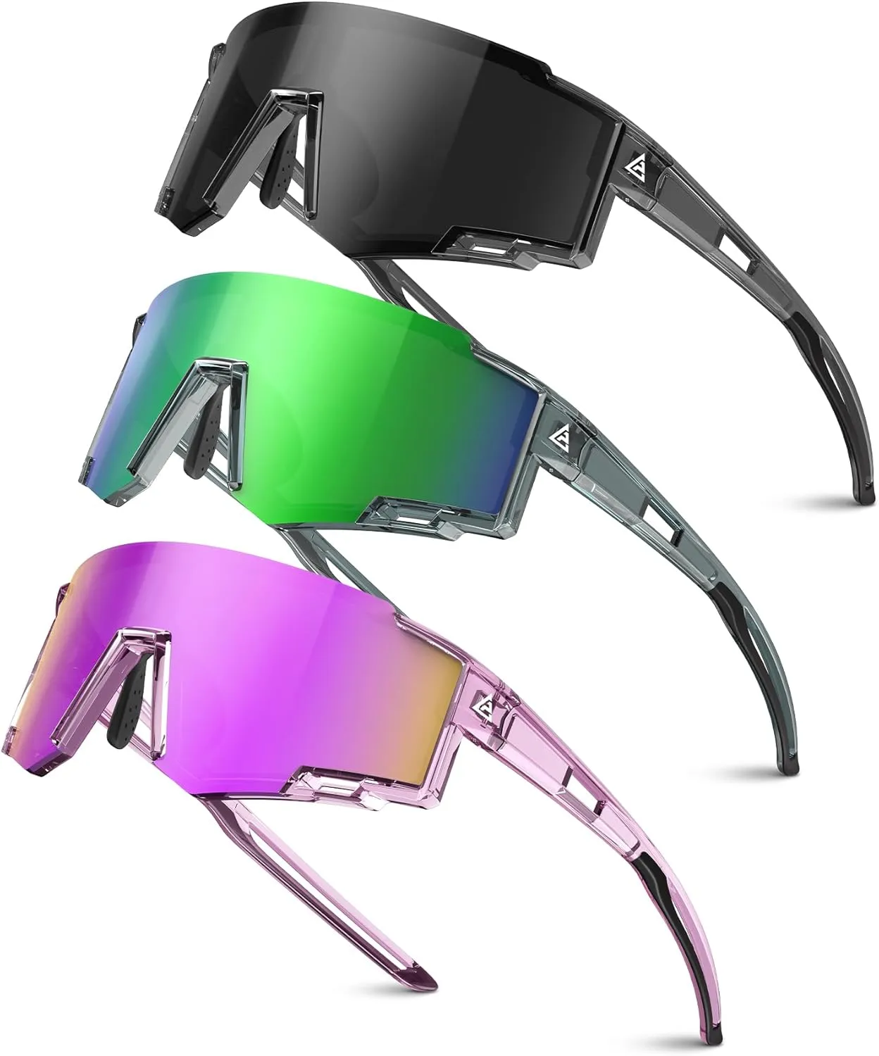 3 Pack Kids Polarized Sunglasses Youth Baseball Sunglasses for Boys Girls Age 6-14 Sports UV400 Protection SunGlasses
