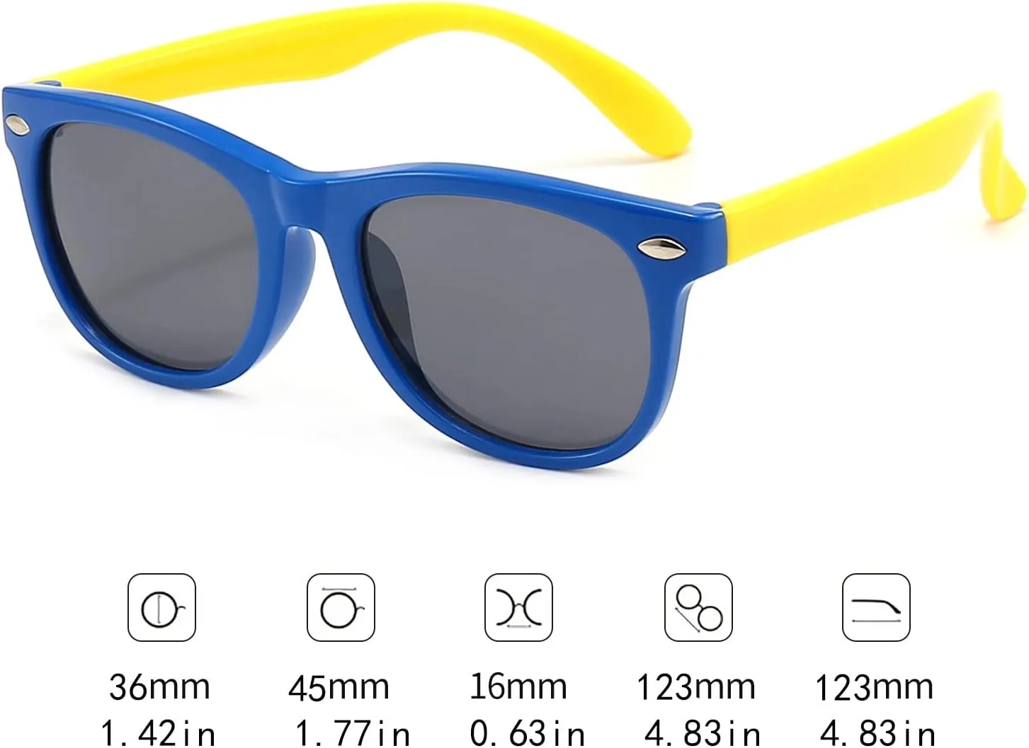 3 Pack kids sunglasses for Boys Girls Kids Polarized Sunglasses