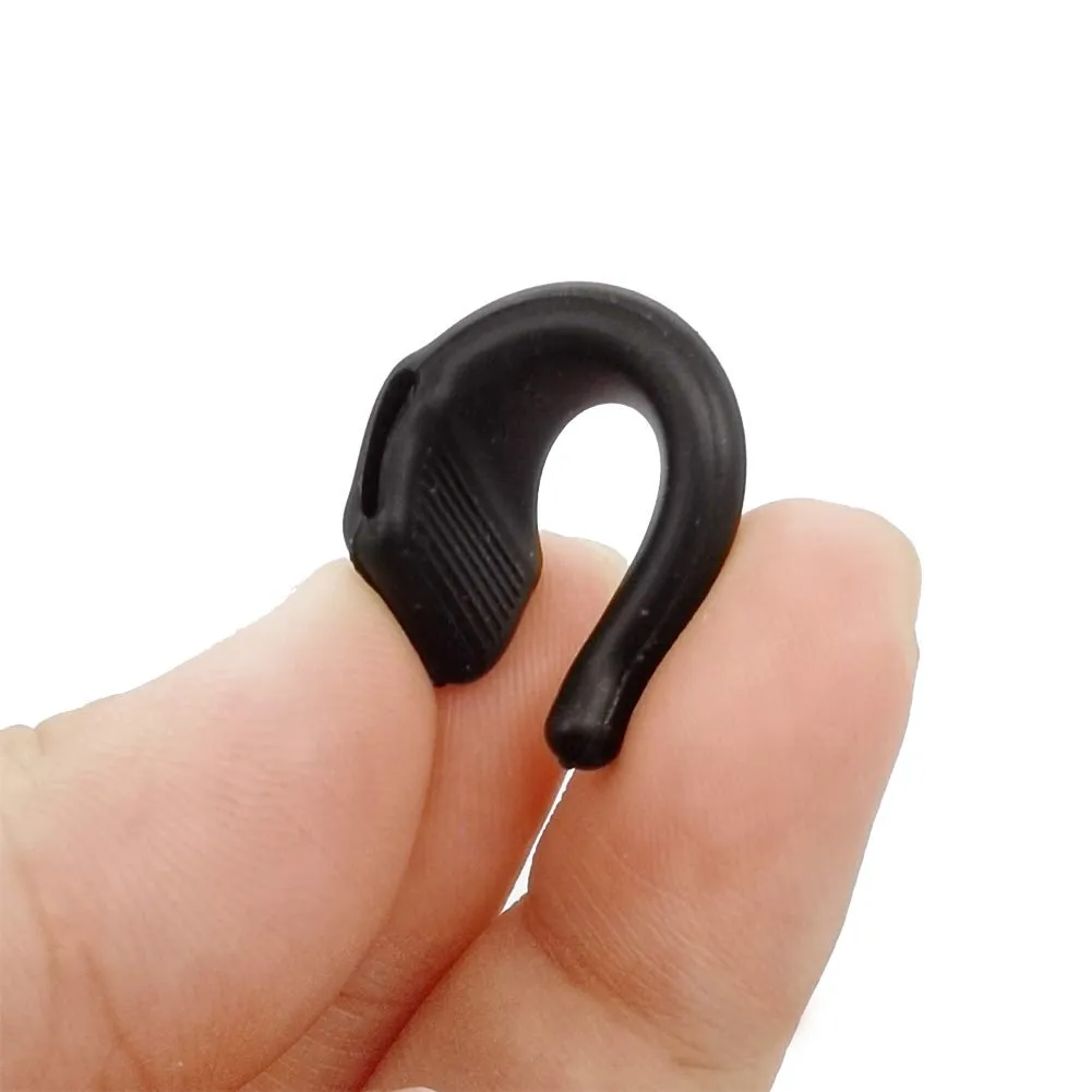 3 Pairs Anti-Slip Ear Hook Grip Glasses Accessories Ear Hook Eyeglass Temple Tip for Sunglasses and Glasses (Black) Black