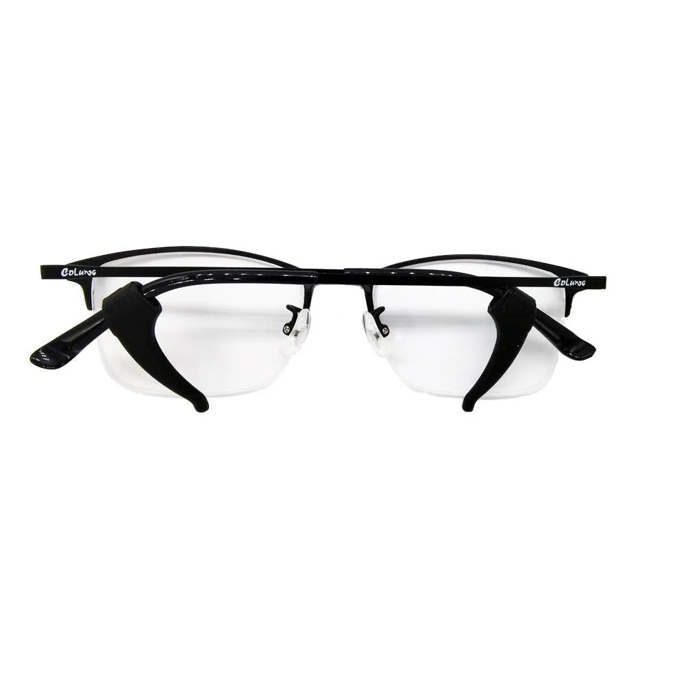 3 Pairs Anti-Slip Ear Hook Grip Glasses Accessories Ear Hook Eyeglass Temple Tip for Sunglasses and Glasses (Black) Black