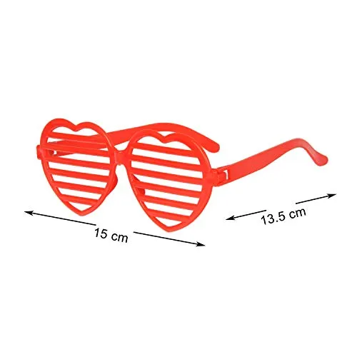 32 Valentines Day Shade Glasses for Kids & Gift Cards with Heart Shaped Shutter Valentine Party Favor, Valentine's Classroom Exchange, Classroom Prize Supplies, Valentine’s Greeting Cards