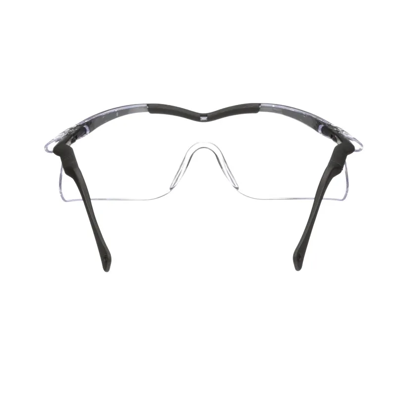 3M  Impact-Resistant Safety Glasses  Clear Lens Black Frame 1 pc.