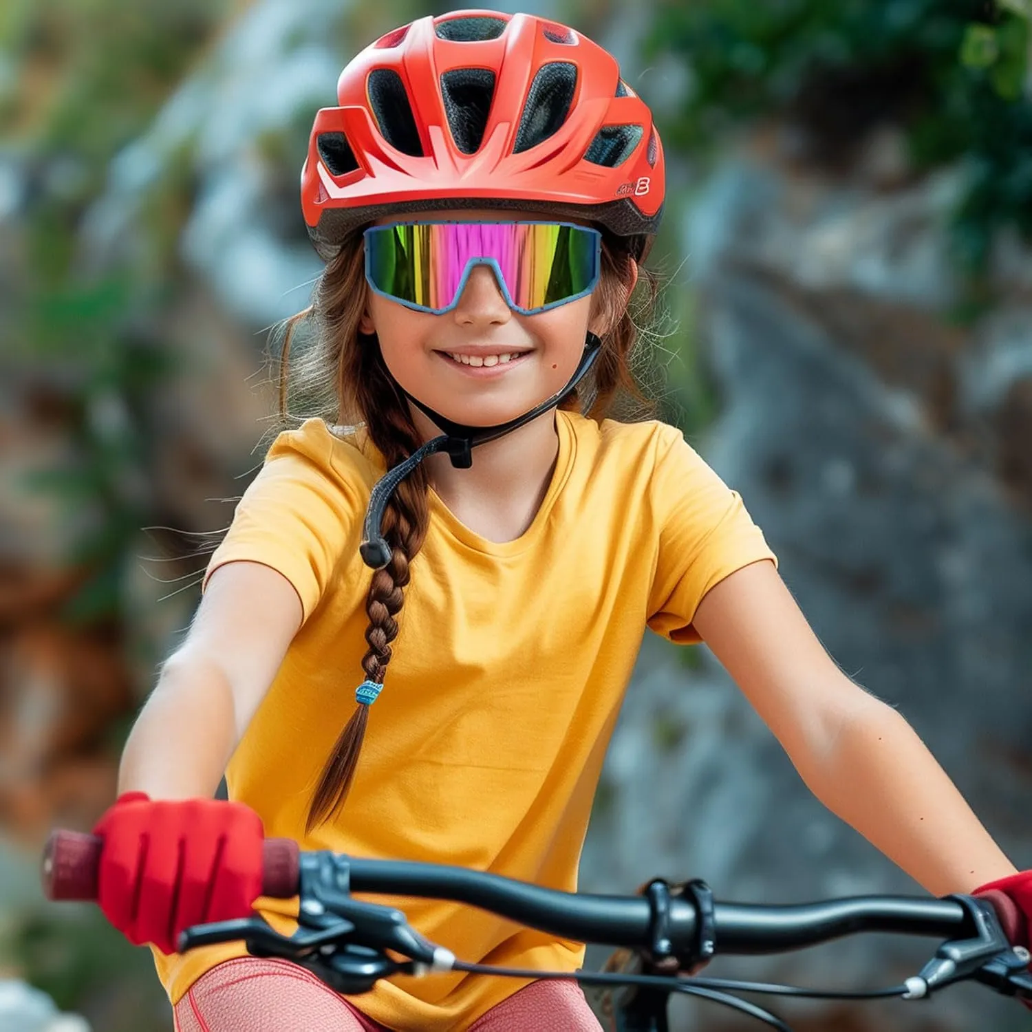 3PACK Kids Sunglasses Youth Sports Sun Glasses for Girls Boys Polarized Baseball Softball Glasses Cycling Shades