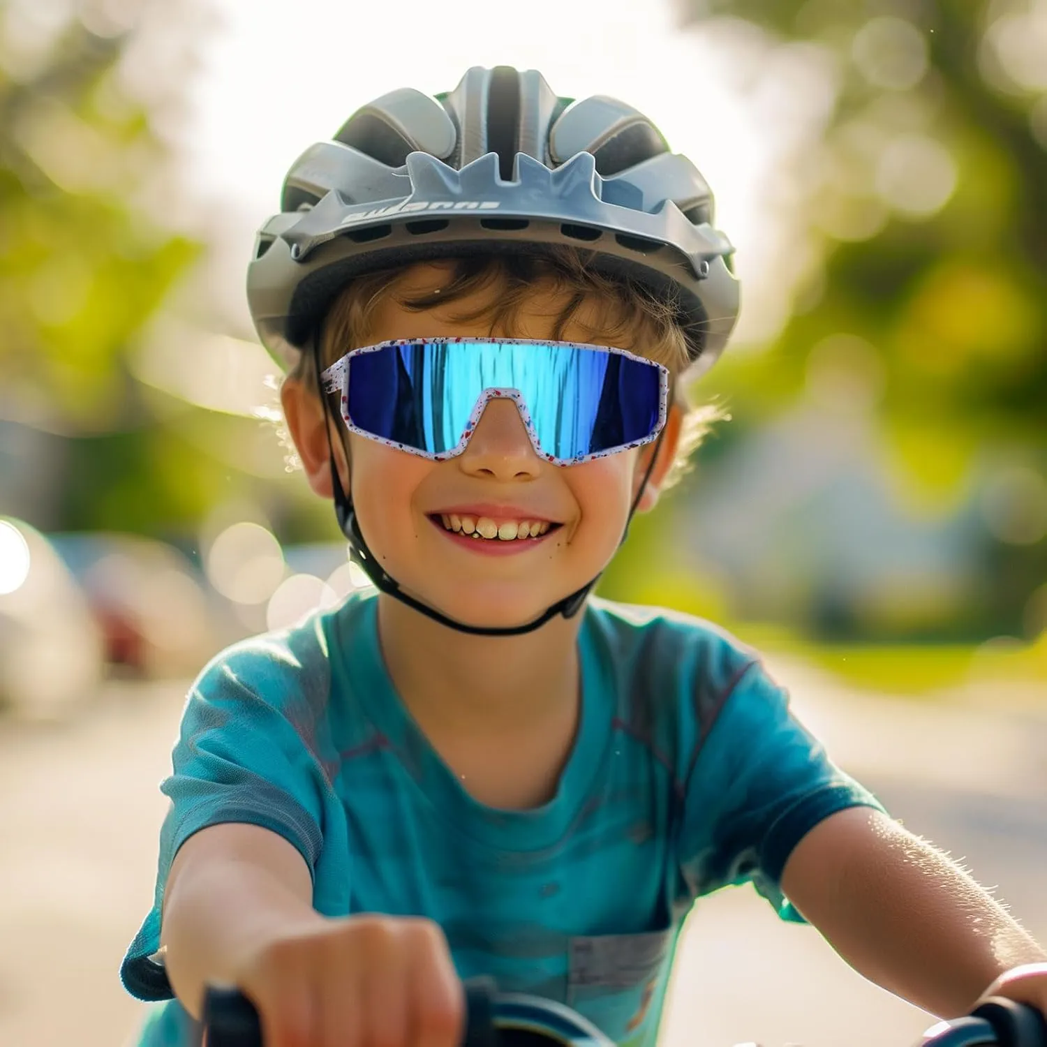 3PACK Kids Sunglasses Youth Sports Sun Glasses for Girls Boys Polarized Baseball Softball Glasses Cycling Shades