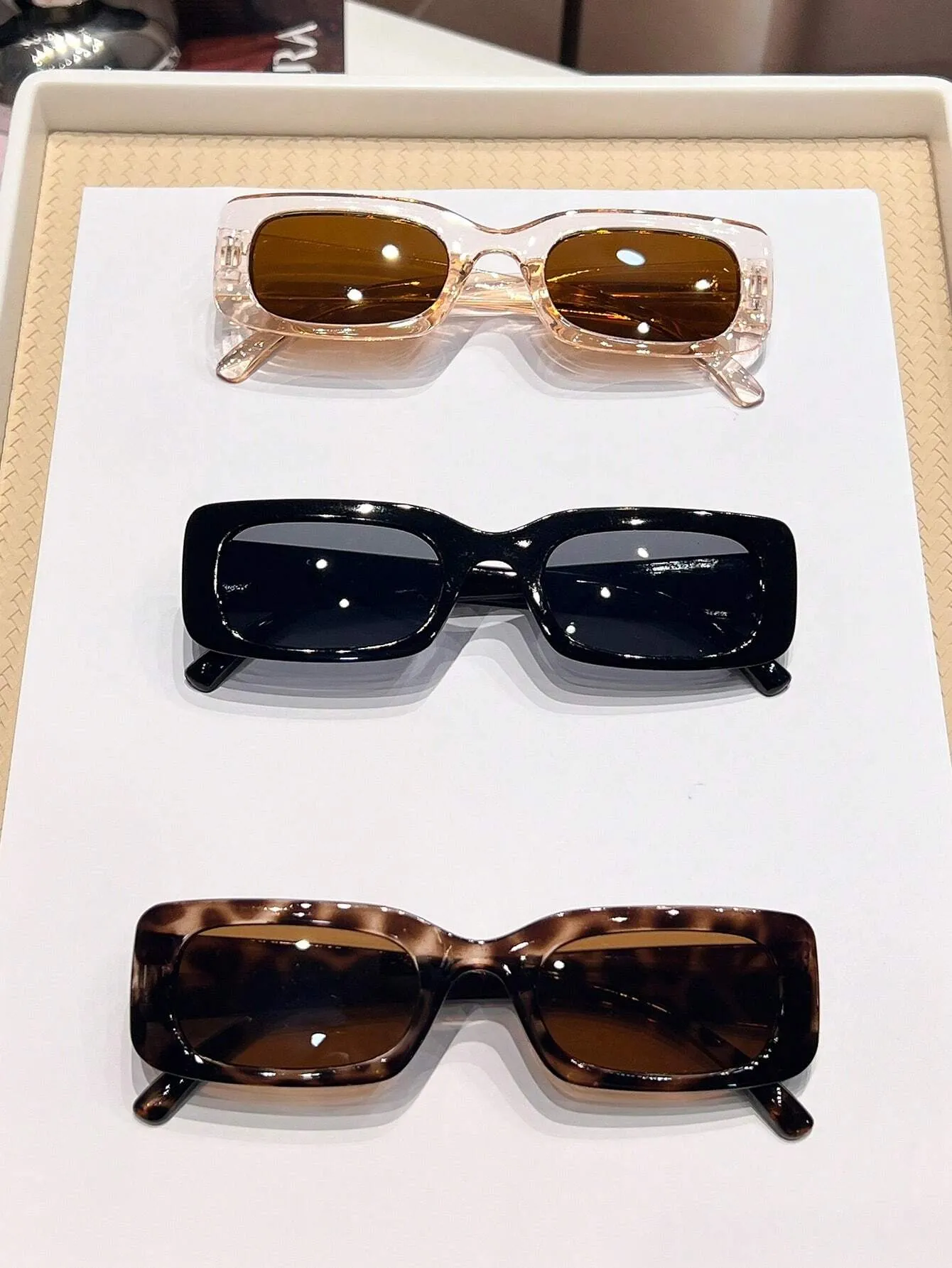 3pcs Trendy Y2K Square Cute Daily Fashion Eyeglasses For Men & Women