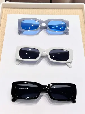 3pcs Trendy Y2K Square Cute Daily Fashion Eyeglasses For Men & Women