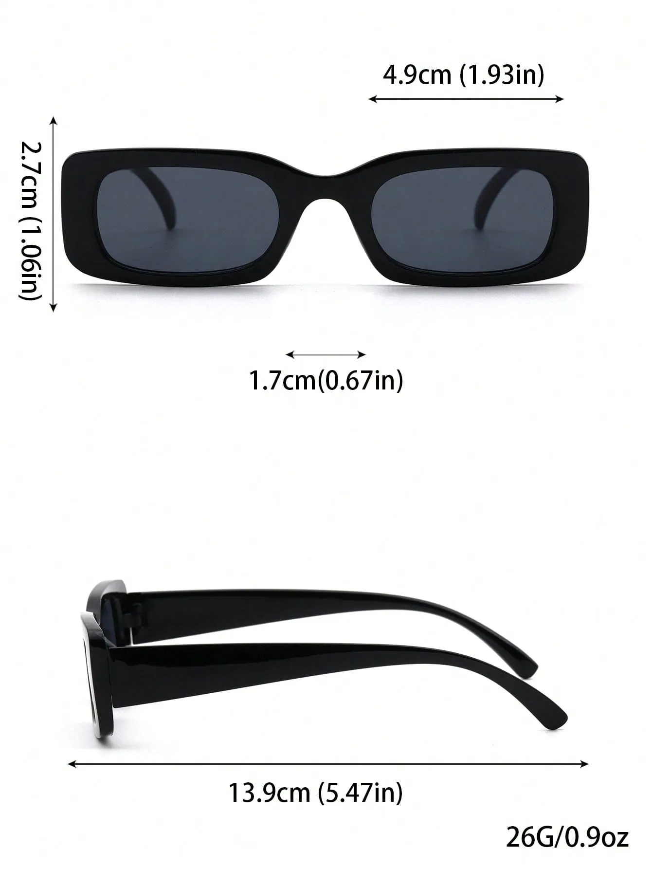 3pcs Trendy Y2K Square Cute Daily Fashion Eyeglasses For Men & Women