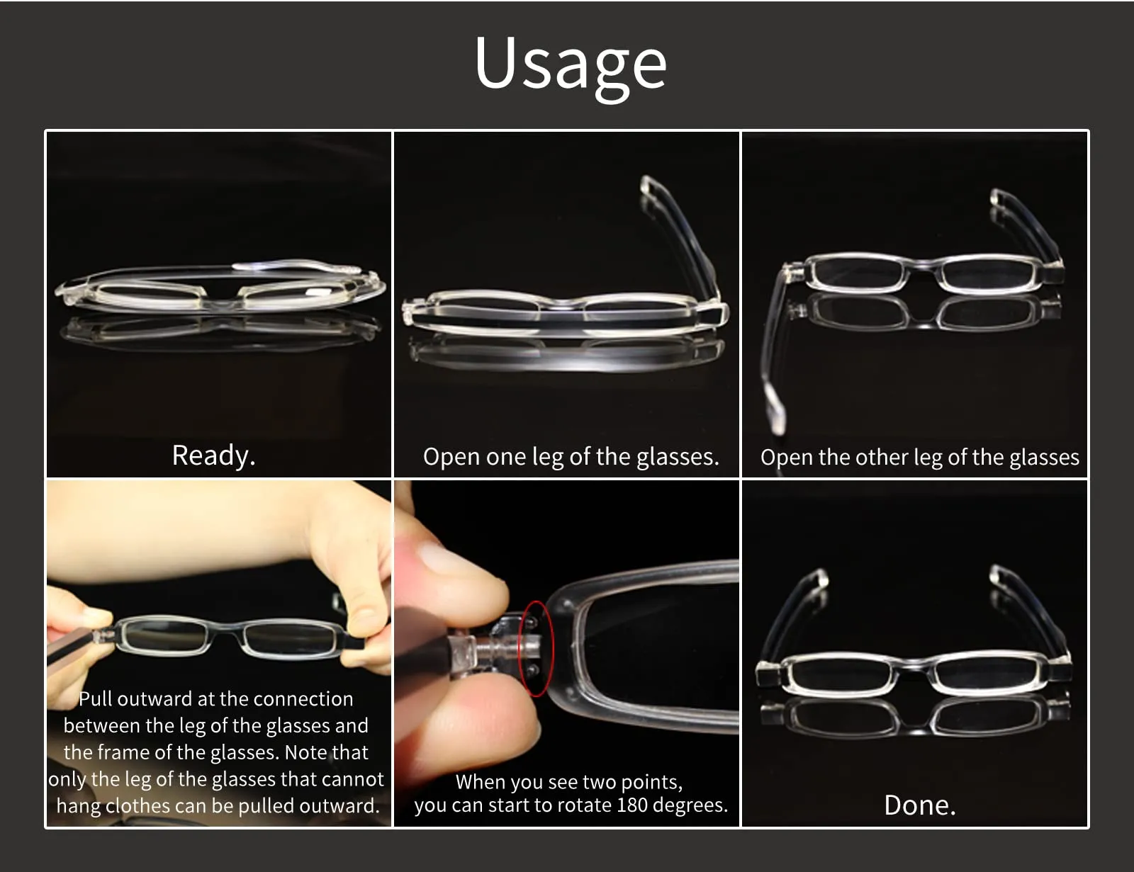 4 Pack Reading Glasses Readers for Men and Women 360° Rotating Portable Scratch Proof Folding Mini Lightweight Eyeglasses 4 Pairs Mixed Colors 2.5 x