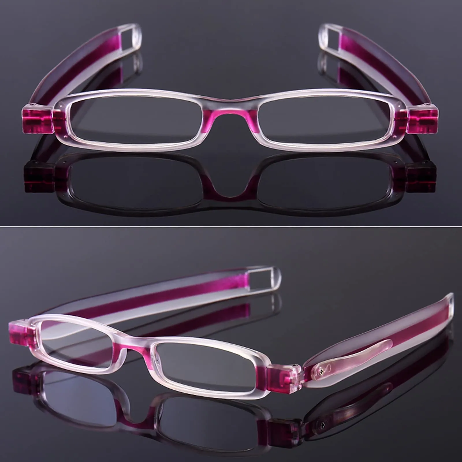 4 Pack Reading Glasses Readers for Men and Women 360° Rotating Portable Scratch Proof Folding Mini Lightweight Eyeglasses 4 Pairs Mixed Colors 2.5 x