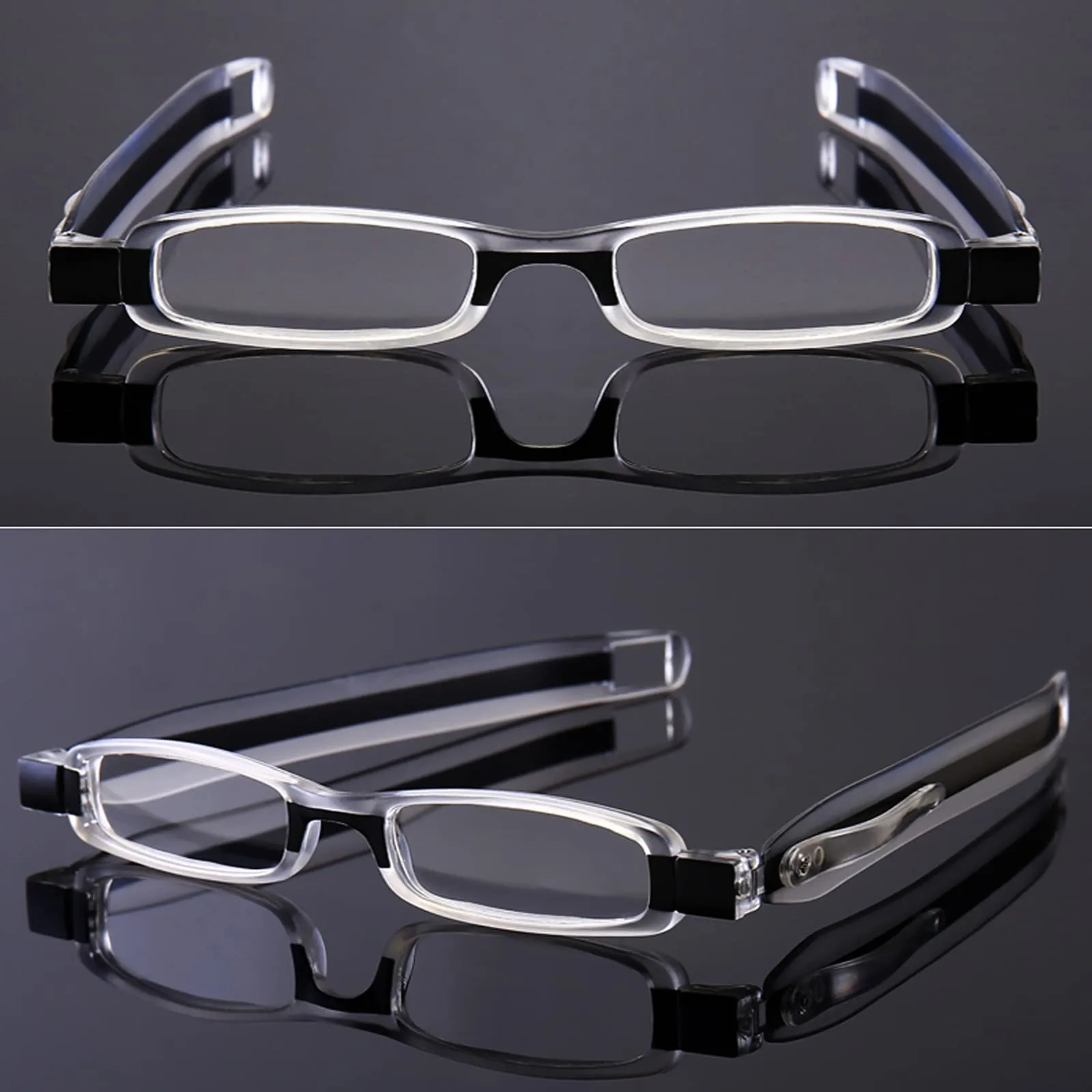 4 Pack Reading Glasses Readers for Men and Women 360° Rotating Portable Scratch Proof Folding Mini Lightweight Eyeglasses 4 Pairs Mixed Colors 2.5 x