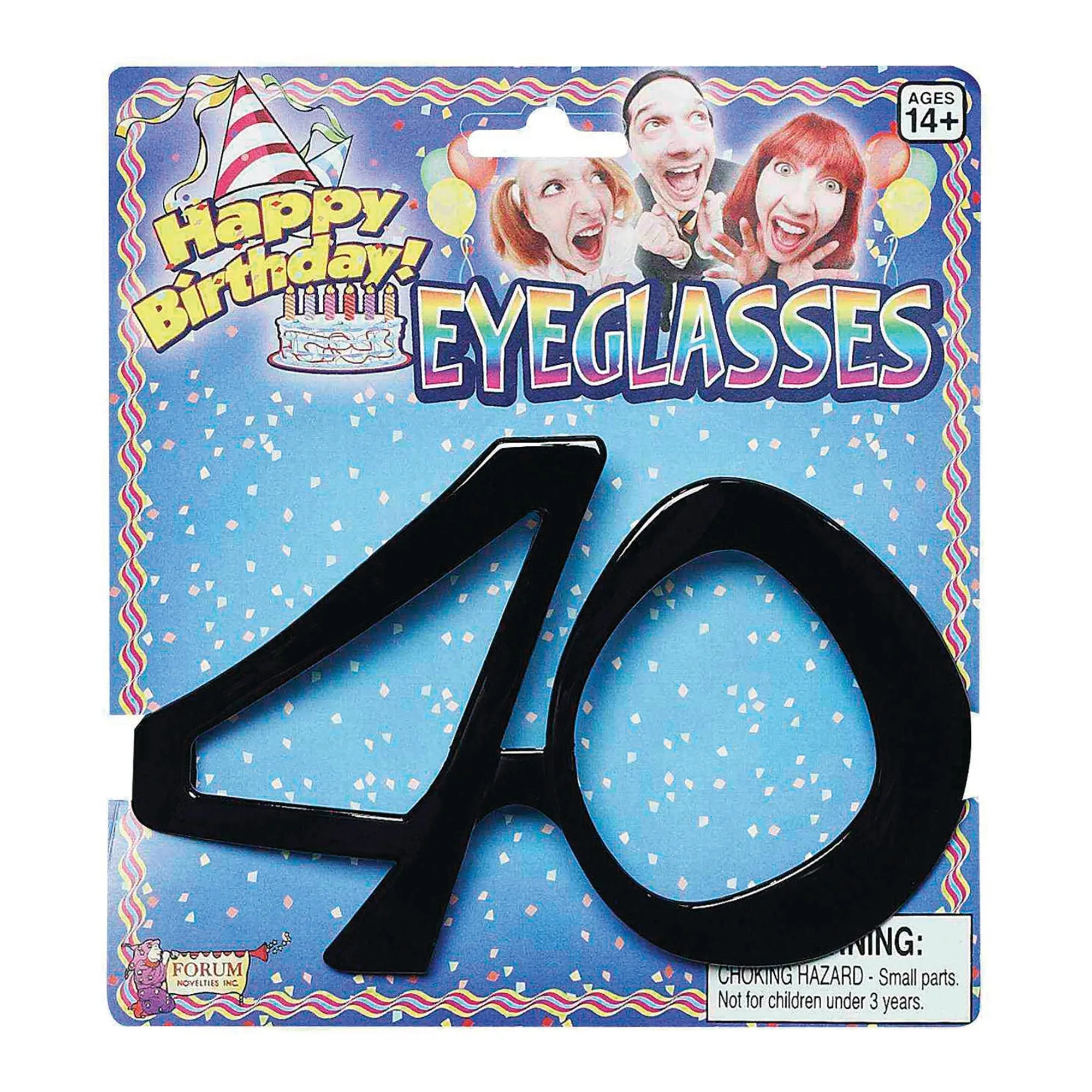 40th Birthday Glasses Joke Present
