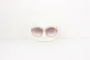 80s CHRISTIAN DIOR Pearlescent Pink Oversized Sunglasses