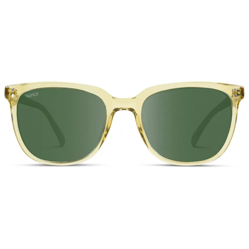 ABNER Unisex Polarized Sunglasses in Champagne Crystal by WMP Eyewear