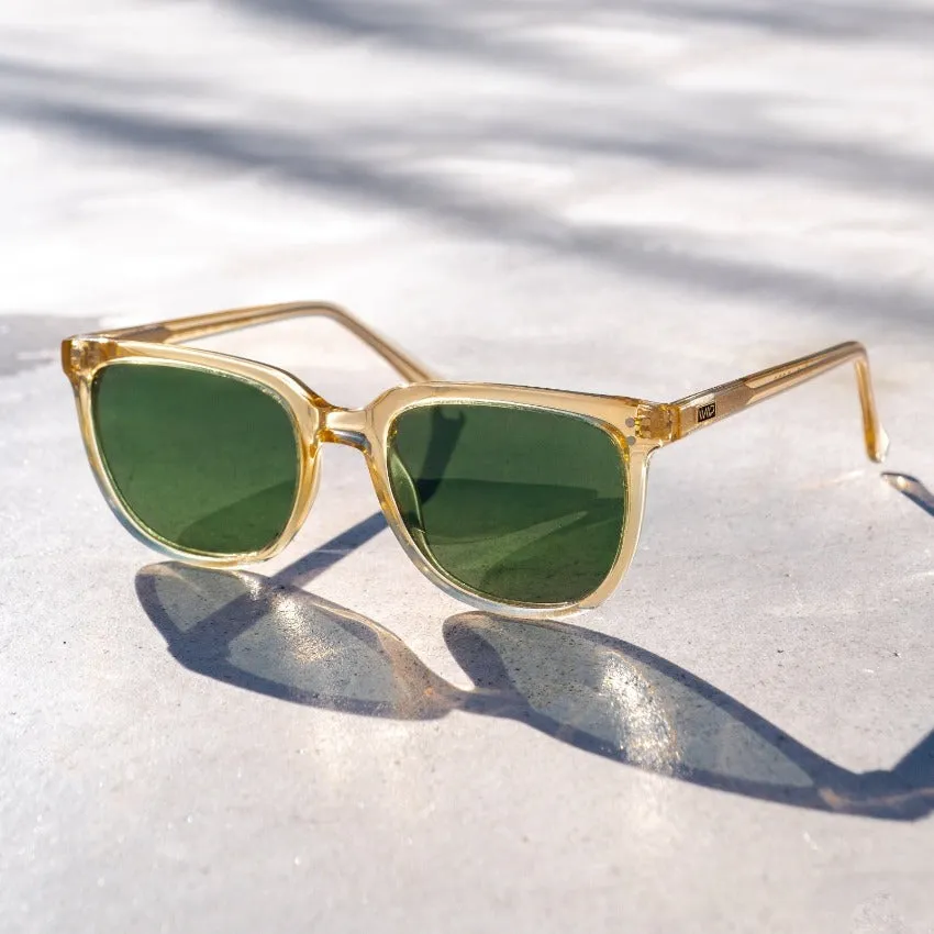 ABNER Unisex Polarized Sunglasses in Champagne Crystal by WMP Eyewear