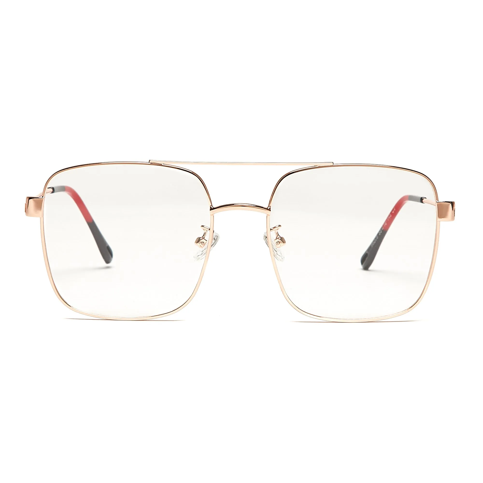 ABRAHAM (Size 54) UV-Protected Mens Vintage Oversized-Square 70s Eyeglasses