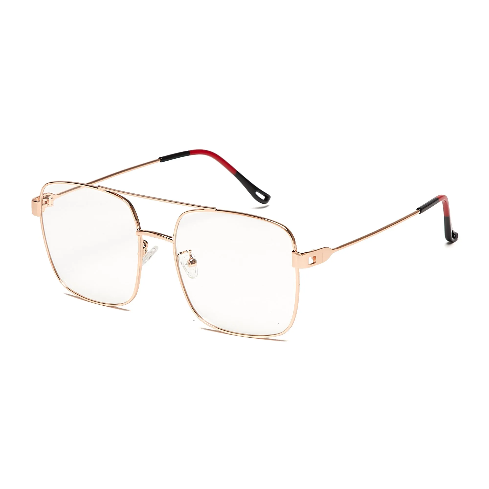 ABRAHAM (Size 54) UV-Protected Mens Vintage Oversized-Square 70s Eyeglasses