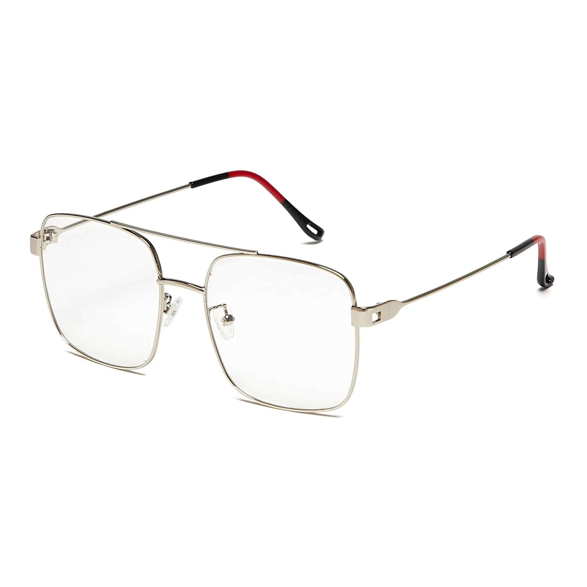 ABRAHAM (Size 54) UV-Protected Mens Vintage Oversized-Square 70s Eyeglasses
