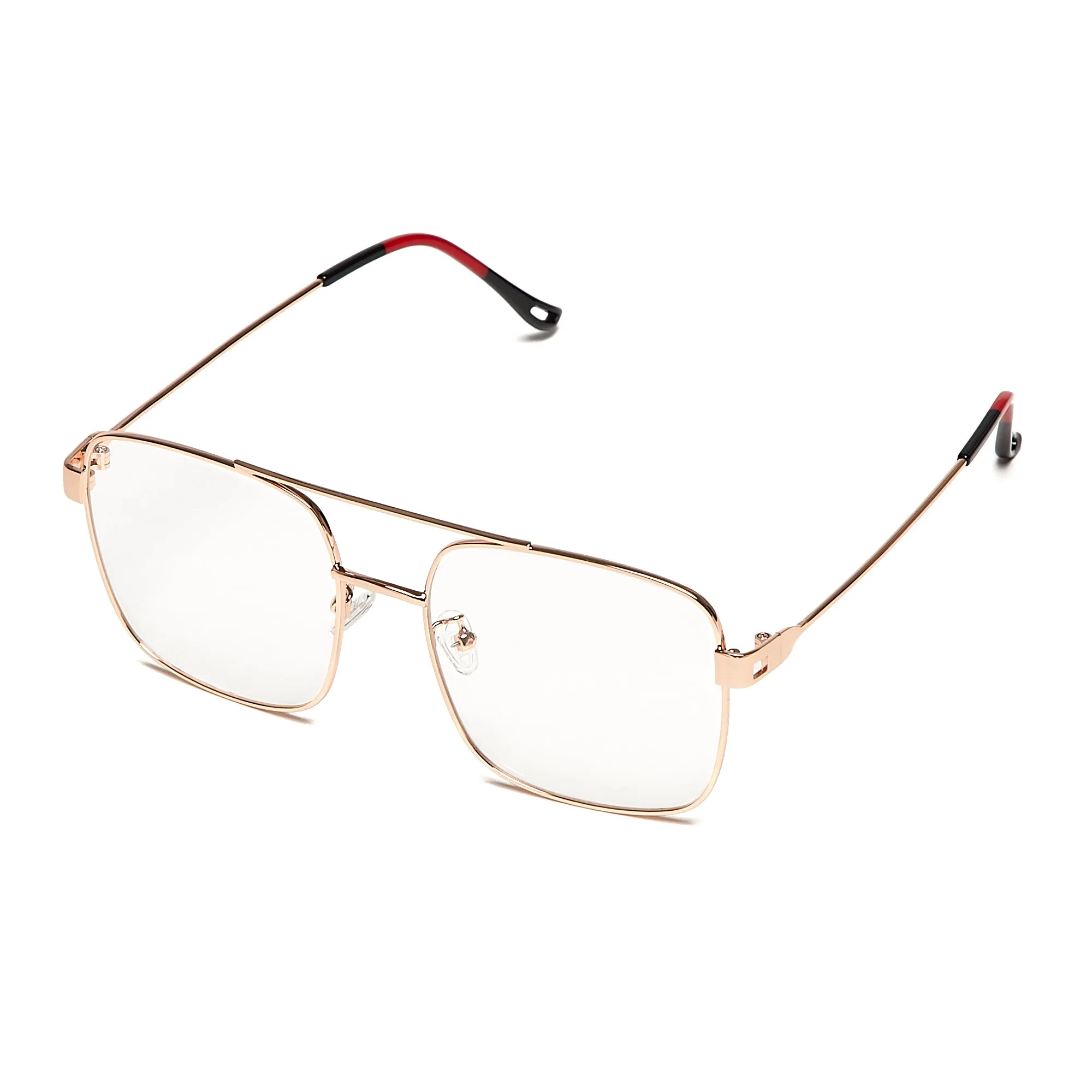 ABRAHAM (Size 54) UV-Protected Mens Vintage Oversized-Square 70s Eyeglasses