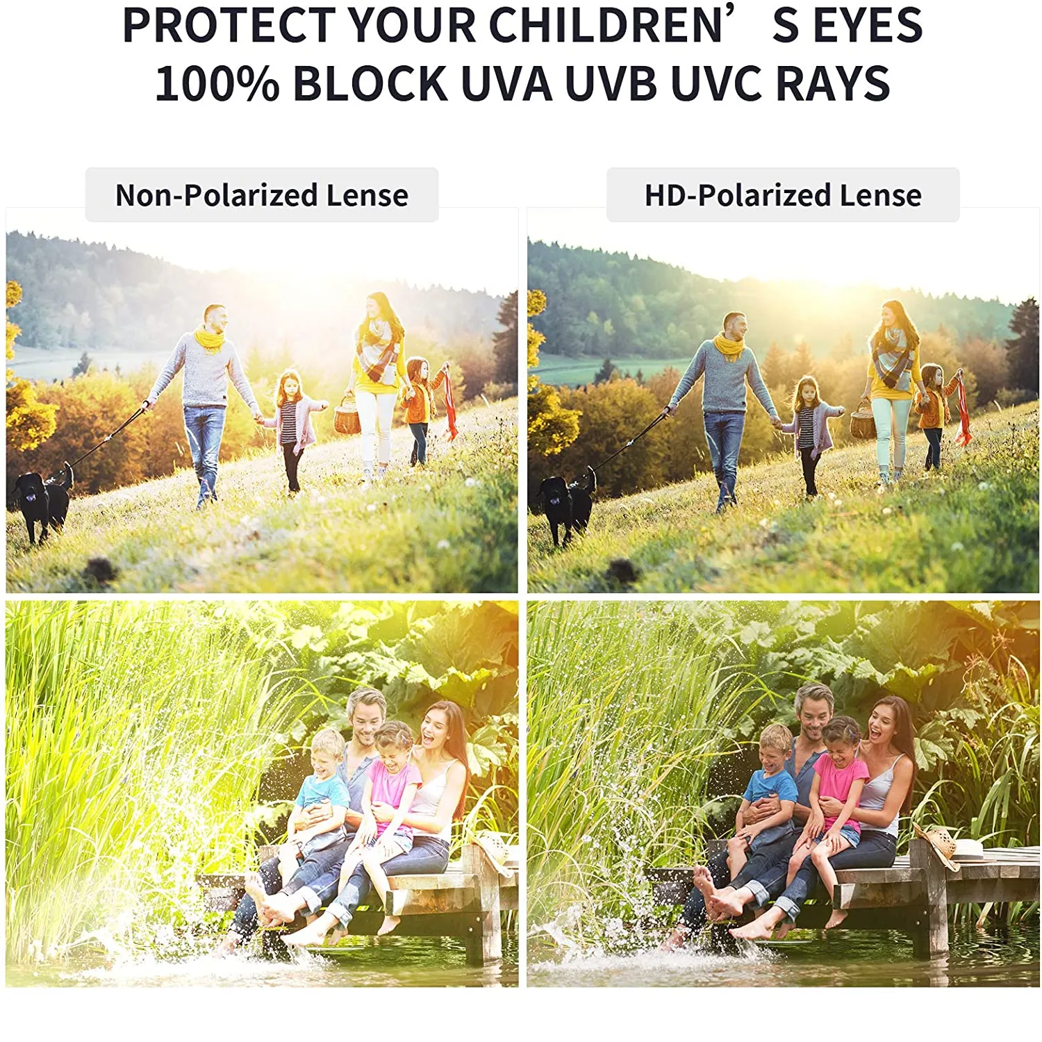 ACBLUCE | Sunglasses For Children | TPEE Unbreakable Frame