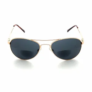 Ace Metal Aviator Bifocal Reading Sunglasses