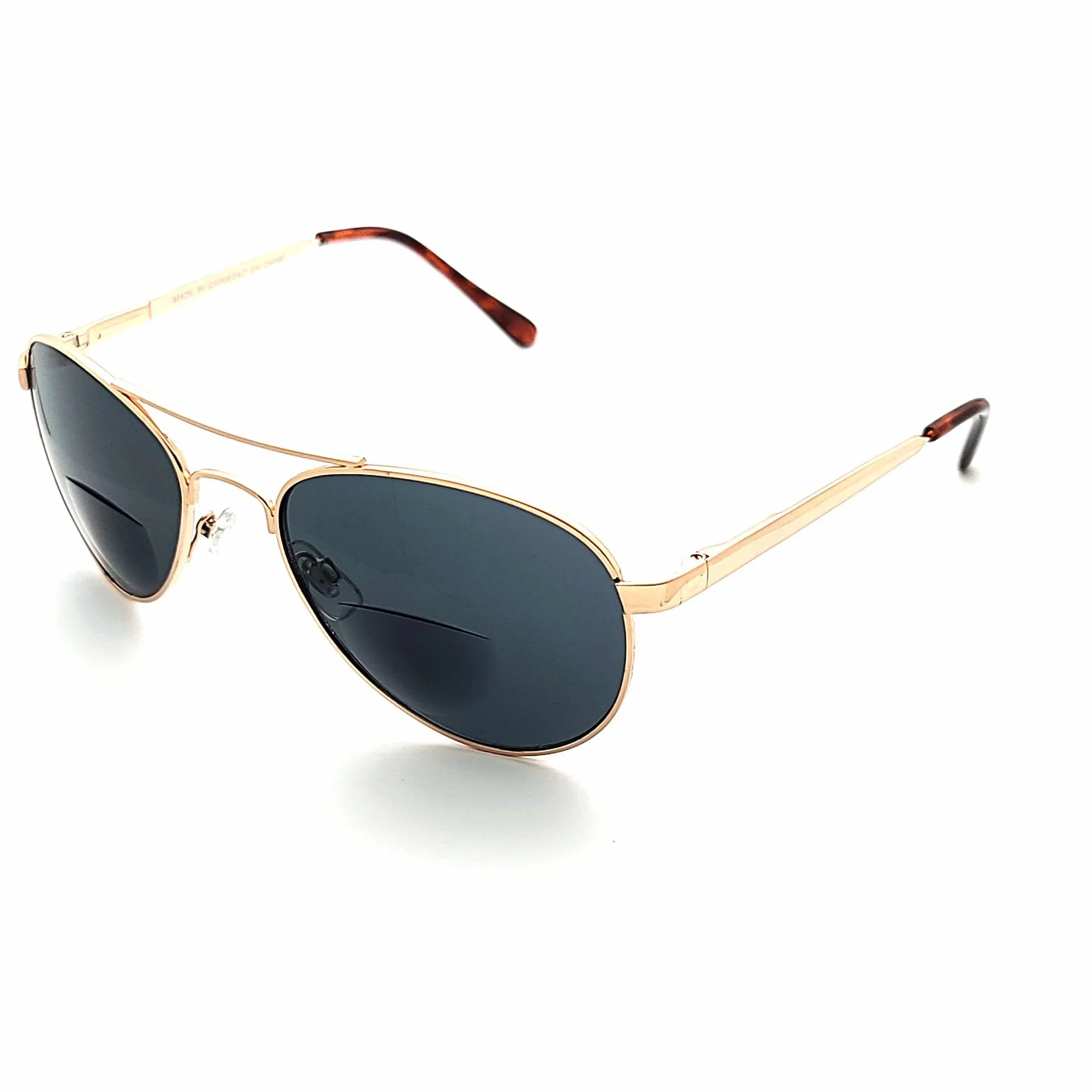 Ace Metal Aviator Bifocal Reading Sunglasses