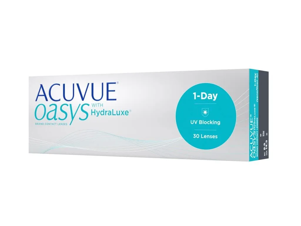 ACUVUE OASYS 1-day daily lenses help to reduce the feeling of tired & dry eyes - daily contact lenses with -4.5 dpt and BC 8.5 - UV protection & comfortable to wear - 30 lenses