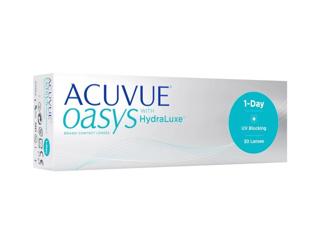ACUVUE OASYS 1-Day daily lenses help to reduce the feeling of tired & dry eyes - daily contact lenses with -7.5 dpt and BC 8.5 - UV protection & comfortable to wear - 30 lenses