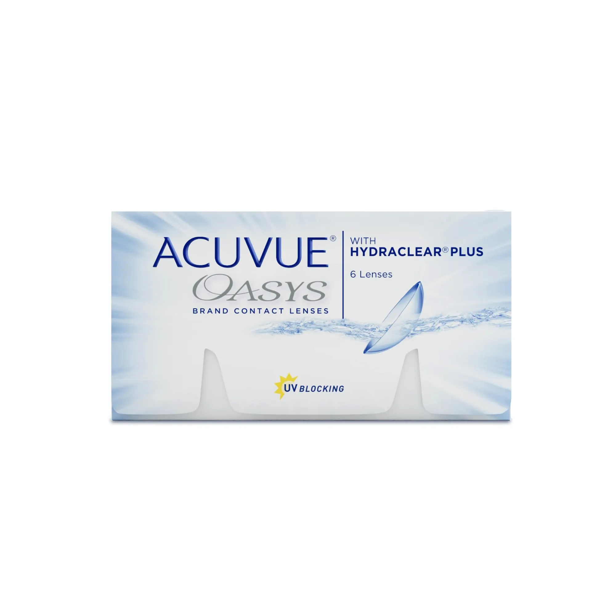 ACUVUE OASYS contact lenses - 2-week lenses for day and night with -1.25 dpt and BC 8.8 - UV protection, protection against drying out & extremely comfortable to wear - 6 lenses