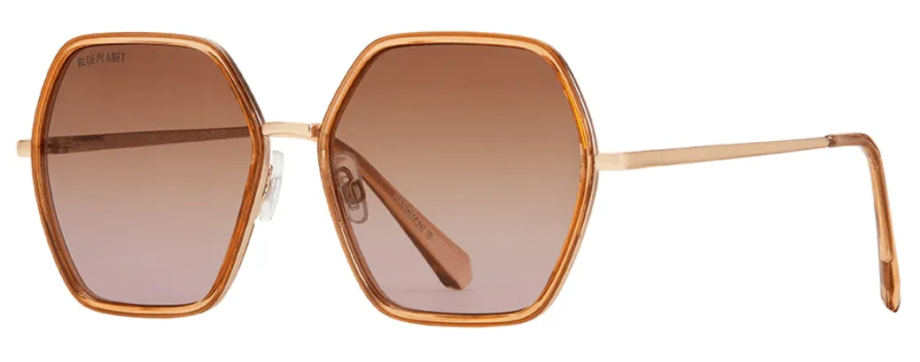 Addyson Beige and Gold Polarized Sunglasses