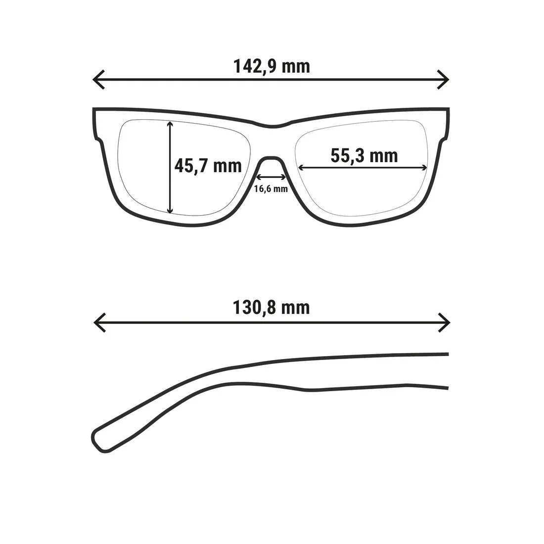 Adult’s hiking sunglasses - MH120A - Category 3