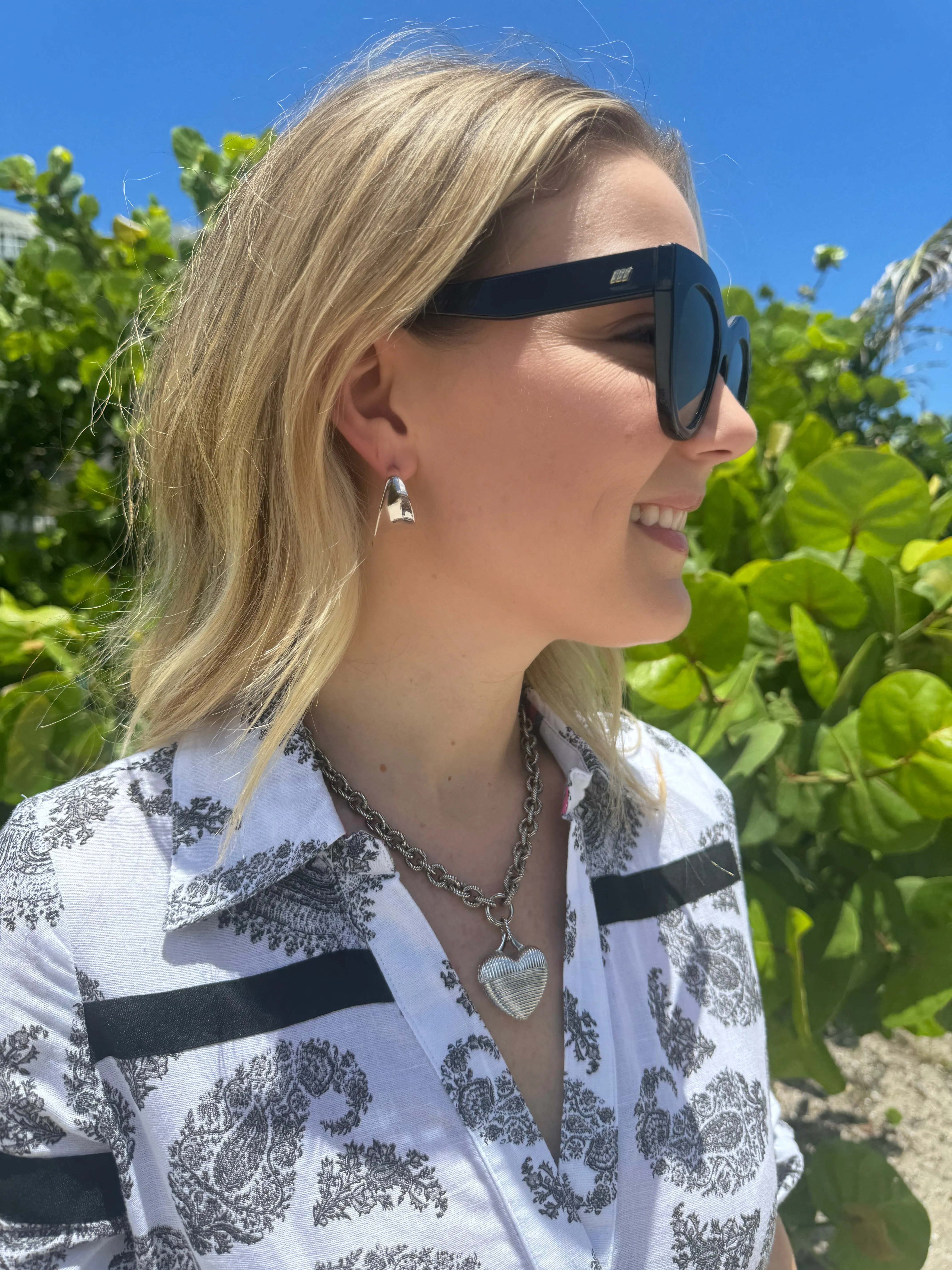 Air Heart Sunglasses - Black