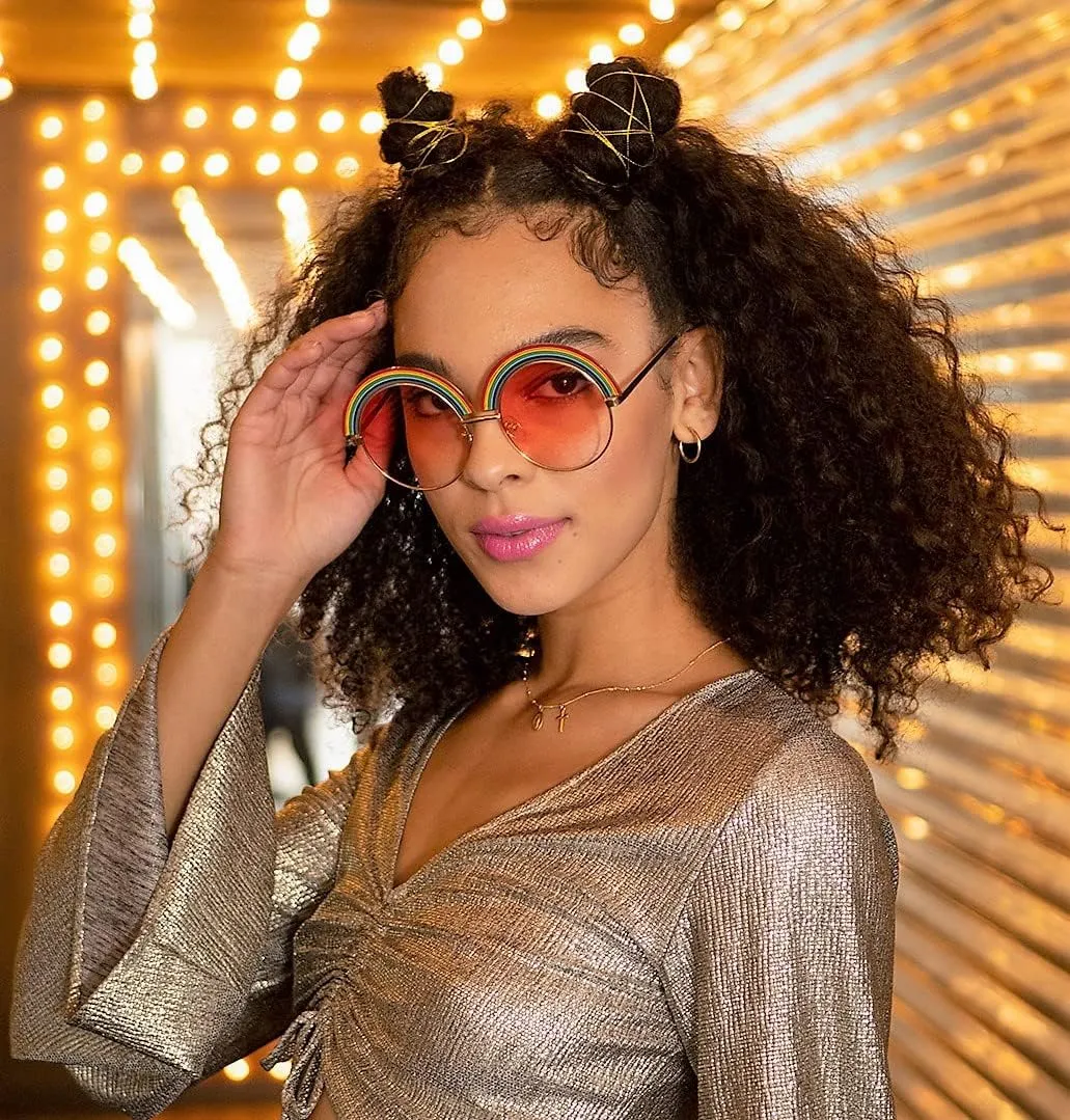 A.J. Morgan Rainbow-Sunglasses Round