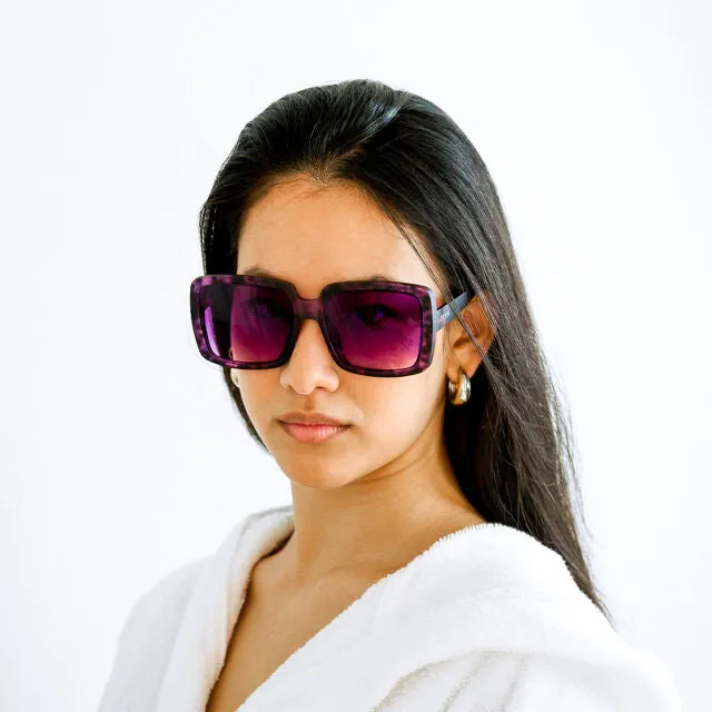ALESSIA BUTTERFLY SUNGLASSES - Rose Havana