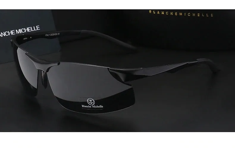 Aluminum Magnesium Men Sunglasses Night Vision Glasses