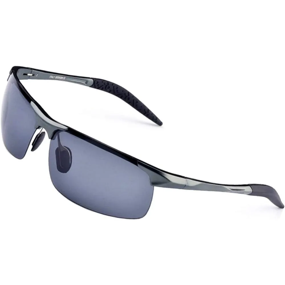 Aluminum-Magnesium Polarized Sports Driving Sunglasses A8177