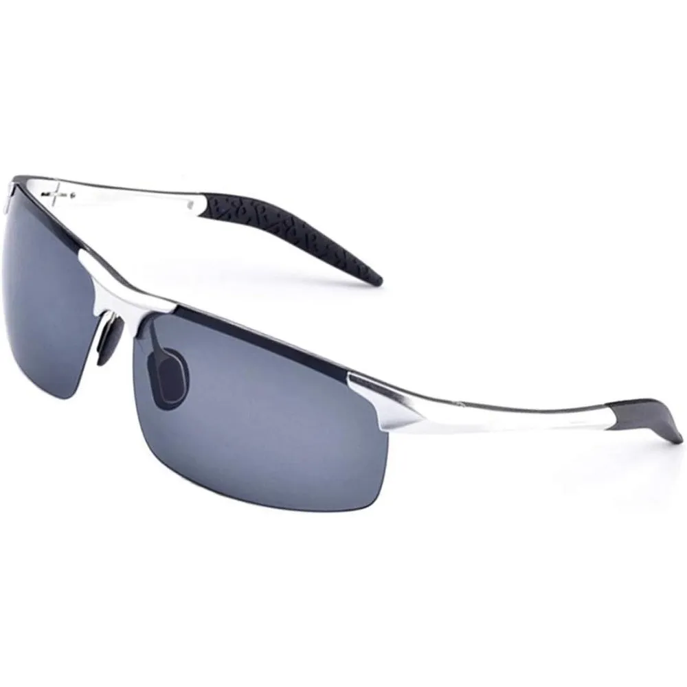 Aluminum-Magnesium Polarized Sports Driving Sunglasses A8177