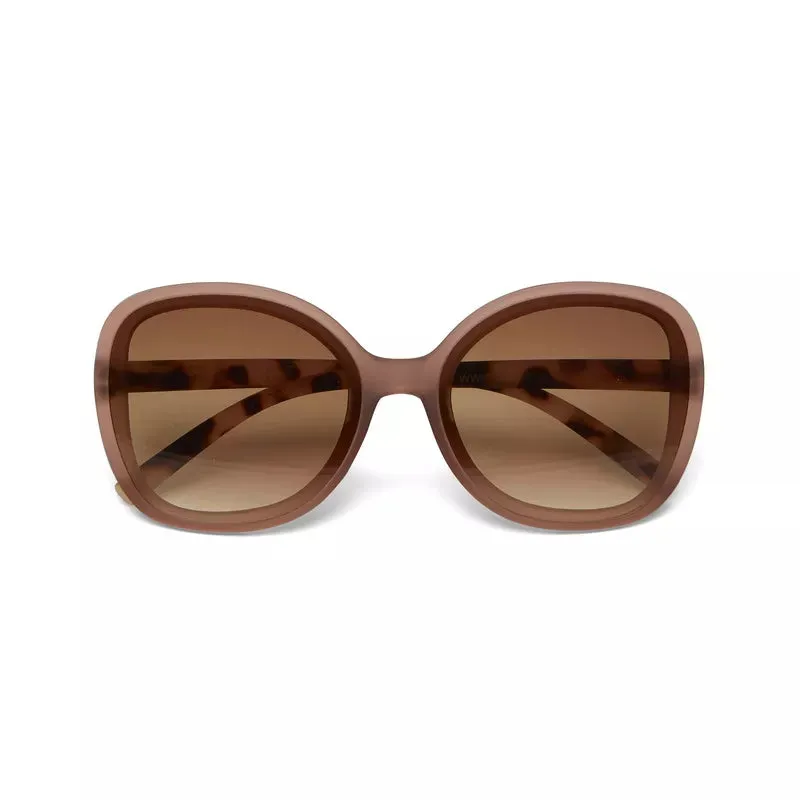 ANNA BUTTERFLY SUNGLASSES - Pink Havana