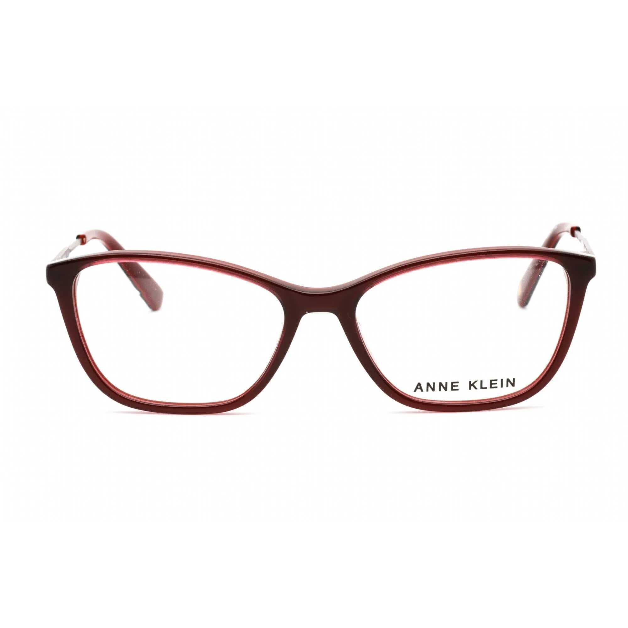 Anne Klein Men's Eyeglasses - Merlot Rectangular Full Rim Plastic Frame | AK5080 604