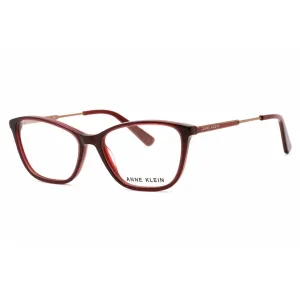 Anne Klein Men's Eyeglasses - Merlot Rectangular Full Rim Plastic Frame | AK5080 604